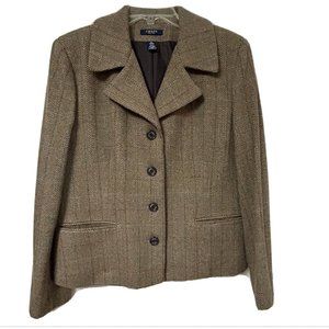 RALPH LAUREN CHAPS Classic Wool Tweed Blazer ~ Size XL ~ MINT!